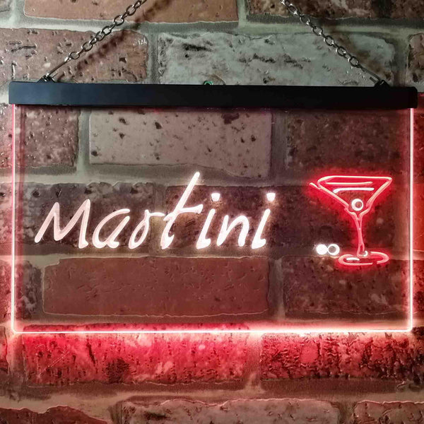 ADVPRO Martini Club Wine Bar Illuminated Dual Color LED Neon Sign st6-i0551 - Red & Yellow