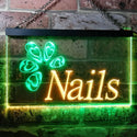 ADVPRO Nails Art Beauty Salon Woman Room Dual Color LED Neon Sign st6-i0553 - Green & Yellow