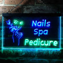 ADVPRO Nail Spa Pedicure Illuminated Dual Color LED Neon Sign st6-i0554 - Green & Blue
