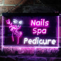 ADVPRO Nail Spa Pedicure Illuminated Dual Color LED Neon Sign st6-i0554 - White & Purple