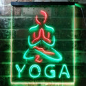ADVPRO Hot Yoga  Dual Color LED Neon Sign st6-i0557 - Green & Red