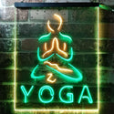 ADVPRO Hot Yoga  Dual Color LED Neon Sign st6-i0557 - Green & Yellow