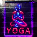 ADVPRO Hot Yoga  Dual Color LED Neon Sign st6-i0557 - Red & Blue