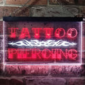 ADVPRO Tattoo Piercing Illuminated Dual Color LED Neon Sign st6-i0559 - White & Red
