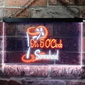 ADVPRO It's 5 O'clock Somewhere Bar Illuminated Dual Color LED Neon Sign st6-i0560 - White & Orange