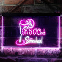 ADVPRO It's 5 O'clock Somewhere Bar Illuminated Dual Color LED Neon Sign st6-i0560 - White & Purple