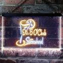 ADVPRO It's 5 O'clock Somewhere Bar Illuminated Dual Color LED Neon Sign st6-i0560 - White & Yellow