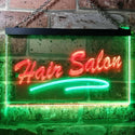 ADVPRO Hair Salon Cut Display Open Dual Color LED Neon Sign st6-i0561 - Green & Red