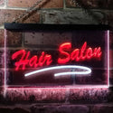 ADVPRO Hair Salon Cut Display Open Dual Color LED Neon Sign st6-i0561 - White & Red