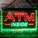 ADVPRO ATM Inside Open Shop Lure Dual Color LED Neon Sign st6-i0565 - Green & Red