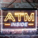 ADVPRO ATM Inside Open Shop Lure Dual Color LED Neon Sign st6-i0565 - White & Yellow