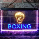 ADVPRO Boxing Game Man Cave Garage Dual Color LED Neon Sign st6-i0579 - Blue & Yellow