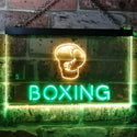 ADVPRO Boxing Game Man Cave Garage Dual Color LED Neon Sign st6-i0579 - Green & Yellow