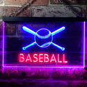 ADVPRO Baseball Club Bedroom Dual Color LED Neon Sign st6-i0580 - Red & Blue