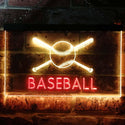 ADVPRO Baseball Club Bedroom Dual Color LED Neon Sign st6-i0580 - Red & Yellow