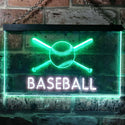 ADVPRO Baseball Club Bedroom Dual Color LED Neon Sign st6-i0580 - White & Green