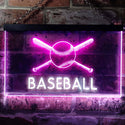 ADVPRO Baseball Club Bedroom Dual Color LED Neon Sign st6-i0580 - White & Purple
