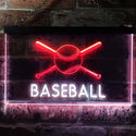 ADVPRO Baseball Club Bedroom Dual Color LED Neon Sign st6-i0580 - White & Red