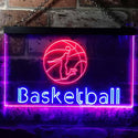 ADVPRO Basketball Club Bedroom Dual Color LED Neon Sign st6-i0581 - Blue & Red
