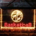 ADVPRO Basketball Club Bedroom Dual Color LED Neon Sign st6-i0581 - Red & Yellow
