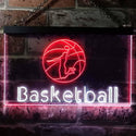 ADVPRO Basketball Club Bedroom Dual Color LED Neon Sign st6-i0581 - White & Red
