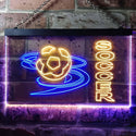 ADVPRO Soccer Club Bedroom Dual Color LED Neon Sign st6-i0583 - Blue & Yellow