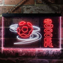 ADVPRO Soccer Club Bedroom Dual Color LED Neon Sign st6-i0583 - White & Red