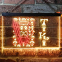 ADVPRO Tiki Bar Surf Illuminated Dual Color LED Neon Sign st6-i0584 - Red & Yellow