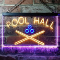 ADVPRO Pool Hall Snooker Room Illuminated Dual Color LED Neon Sign st6-i0589 - Blue & Yellow