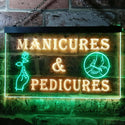ADVPRO Manicures and Pedicures Illuminated Dual Color LED Neon Sign st6-i0592 - Green & Yellow