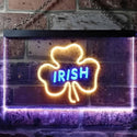 ADVPRO Irish Pub Shamrock Bar Club Display Dual Color LED Neon Sign st6-i0599 - Blue & Yellow