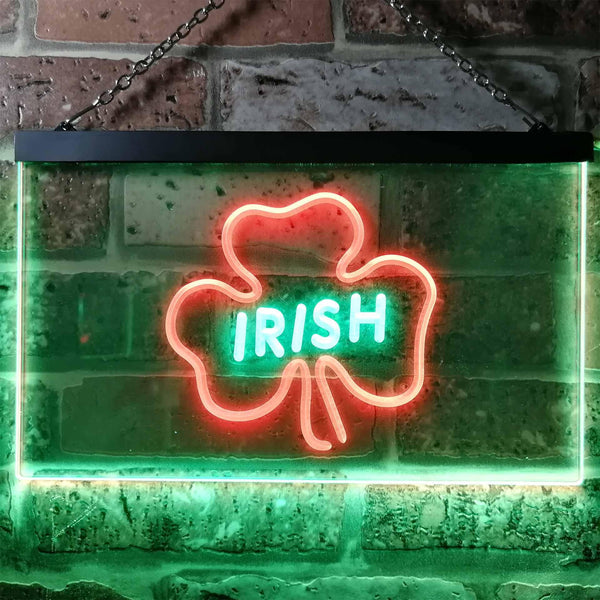 ADVPRO Irish Pub Shamrock Bar Club Display Dual Color LED Neon Sign st6-i0599 - Green & Red