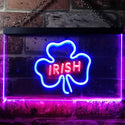 ADVPRO Irish Pub Shamrock Bar Club Display Dual Color LED Neon Sign st6-i0599 - Red & Blue