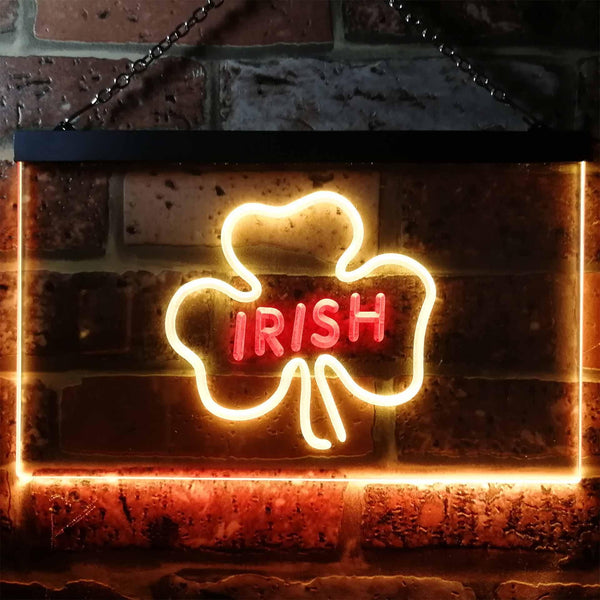 ADVPRO Irish Pub Shamrock Bar Club Display Dual Color LED Neon Sign st6-i0599 - Red & Yellow