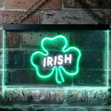 ADVPRO Irish Pub Shamrock Bar Club Display Dual Color LED Neon Sign st6-i0599 - White & Green