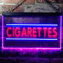 ADVPRO Cigarettes Shop Illuminated Dual Color LED Neon Sign st6-i0602 - Blue & Red