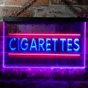 ADVPRO Cigarettes Shop Illuminated Dual Color LED Neon Sign st6-i0602 - Red & Blue