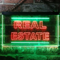 ADVPRO Real Estate Illuminated Dual Color LED Neon Sign st6-i0610 - Green & Red