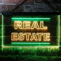 ADVPRO Real Estate Illuminated Dual Color LED Neon Sign st6-i0610 - Green & Yellow