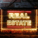 ADVPRO Real Estate Illuminated Dual Color LED Neon Sign st6-i0610 - Red & Yellow