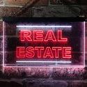 ADVPRO Real Estate Illuminated Dual Color LED Neon Sign st6-i0610 - White & Red