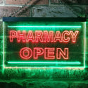 ADVPRO Pharmacy Open Shop Illuminated Dual Color LED Neon Sign st6-i0614 - Green & Red