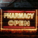 ADVPRO Pharmacy Open Shop Illuminated Dual Color LED Neon Sign st6-i0614 - Red & Yellow