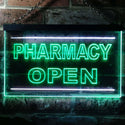 ADVPRO Pharmacy Open Shop Illuminated Dual Color LED Neon Sign st6-i0614 - White & Green