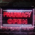 ADVPRO Pharmacy Open Shop Illuminated Dual Color LED Neon Sign st6-i0614 - White & Red