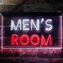 ADVPRO Men's Room Toilet Changing Illuminated Dual Color LED Neon Sign st6-i0629 - White & Red