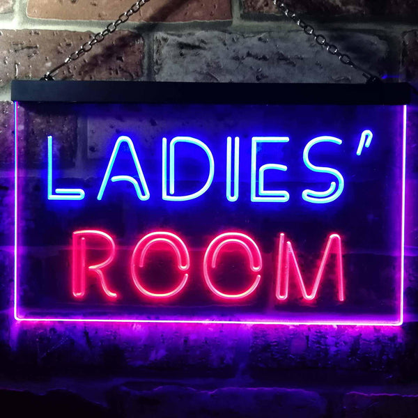 ADVPRO Ladies' Room Toilet Changing Illuminated Dual Color LED Neon Sign st6-i0630 - Blue & Red