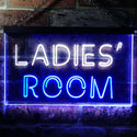 ADVPRO Ladies' Room Toilet Changing Illuminated Dual Color LED Neon Sign st6-i0630 - White & Blue