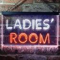 ADVPRO Ladies' Room Toilet Changing Illuminated Dual Color LED Neon Sign st6-i0630 - White & Orange