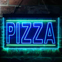ADVPRO Pizza Shop Illuminated Dual Color LED Neon Sign st6-i0635 - Green & Blue